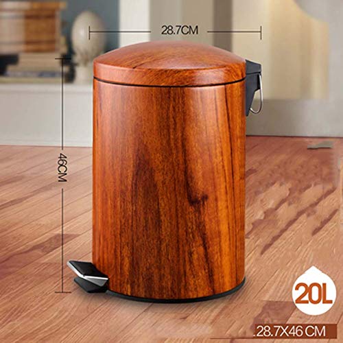 Acogedor cubo de baño de imitación de madera