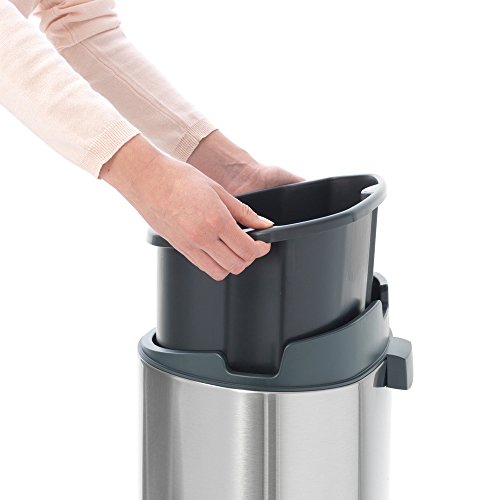 Cubo de basura de Brabantia con cubo de platino extraíble