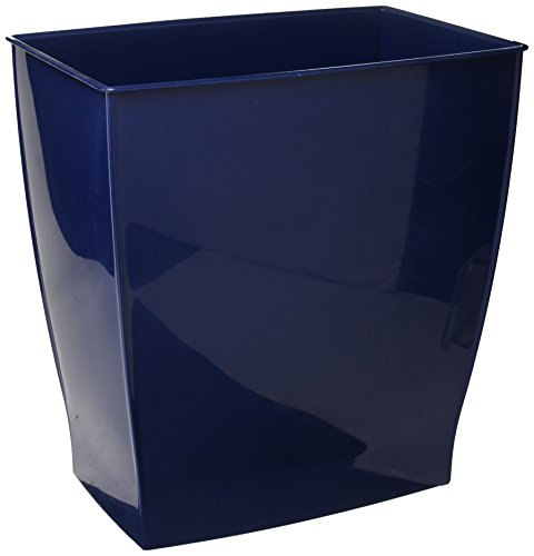 Cubo de basura de plástico rectangular para el escritorio