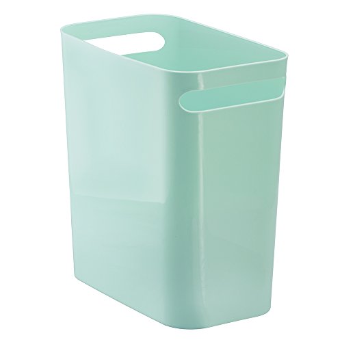 Cubo de basura para la habitación azul pastel