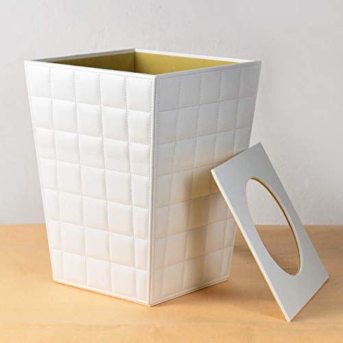 Cubo de la cámara de cuero blanco