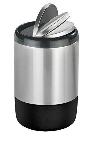 El cubo de basura del baño de acero inoxidable de Wenko es de 20 litros