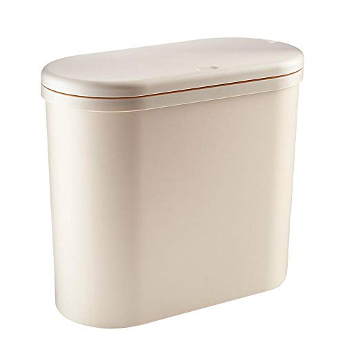 El cubo de basura del baño hecho de plástico ABS grueso que se abre a presión