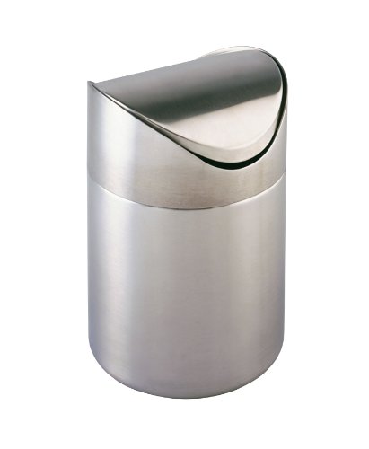 La papelera de baño de diseño de acero inoxidable de Wenko