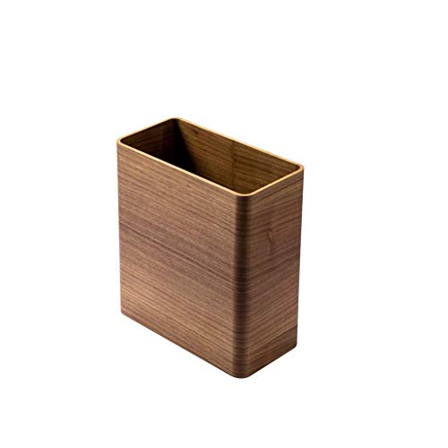 Papelera de madera para un escritorio rectangular de diseño nórdico