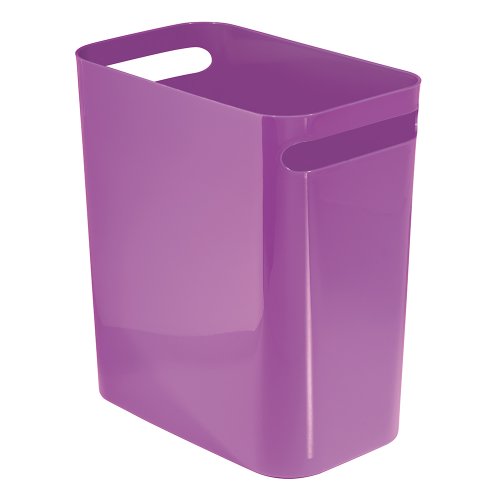 un cubo de basura para la habitación de la llamativa violeta