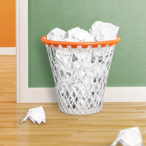Una divertida cesta de baloncesto estilo papelera